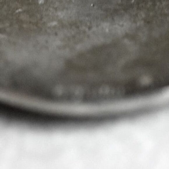 Unusual Alluring St. Justin Copper Tone Dimpled Silver Tone Black Accent Brooch - Picture 3 of 3